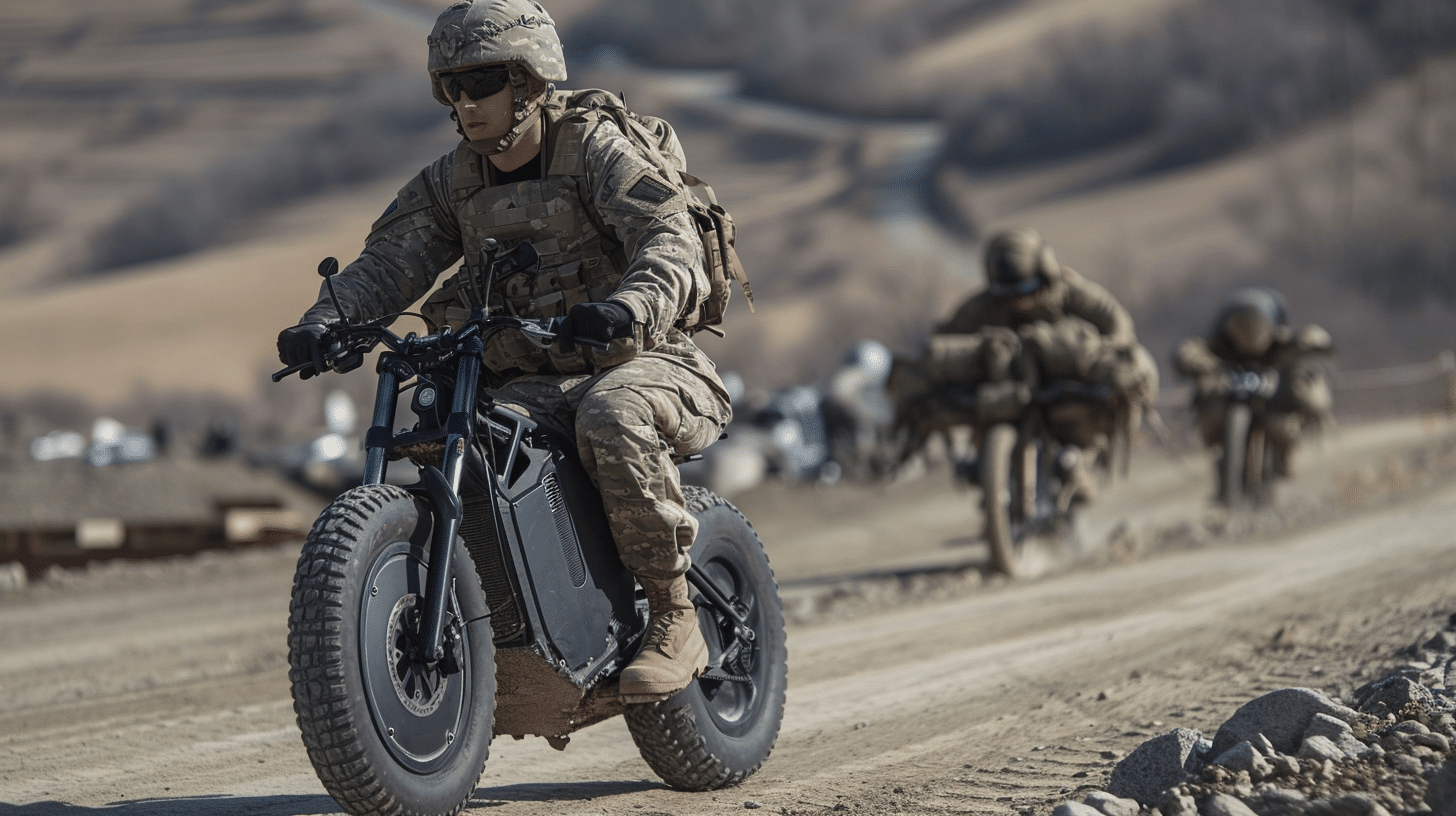 Armée Française en deux roues électriques