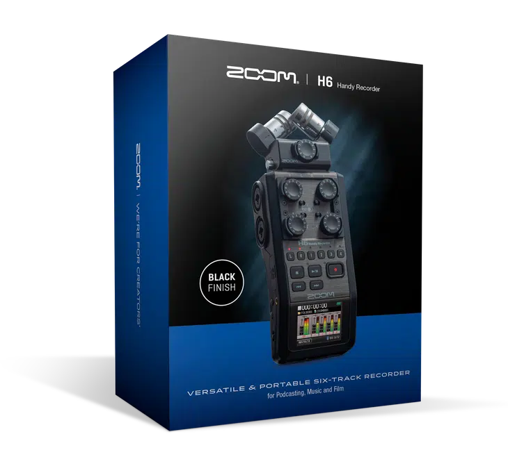 Enregistreur multipiste, Zoom H6 Black, Promotion enregistrement audio, Microphones interchangeables
