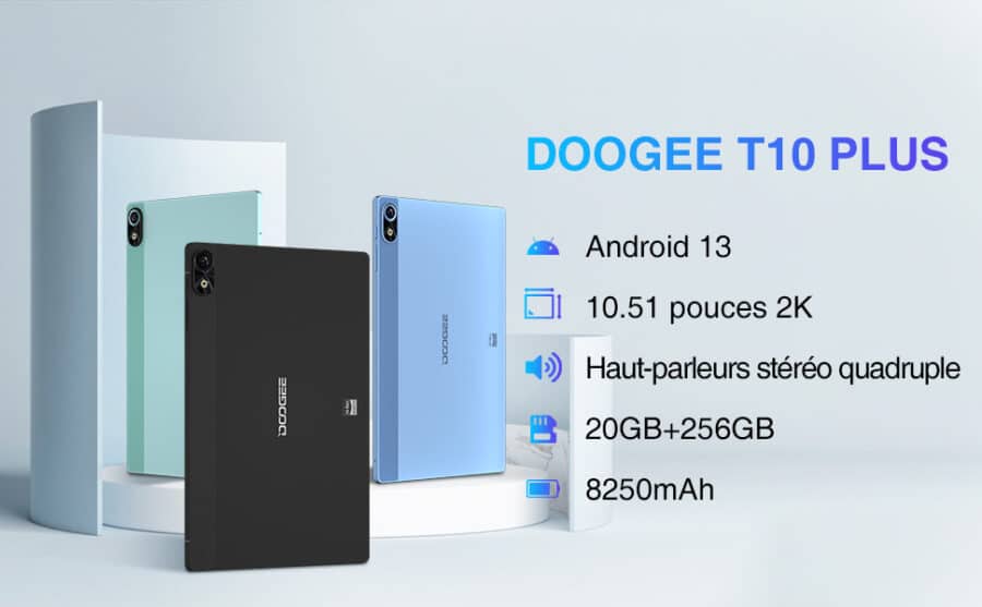 Tablette Android haute résolution DOOGEE T10 Plus réduction