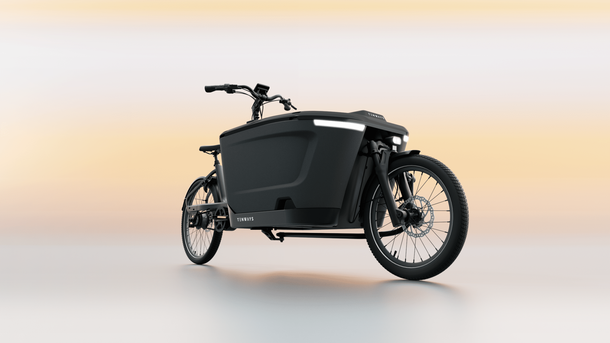 Mobilité urbaine TENWAYS CARGO ONE Vélo polyvalent abordable Conduite pratique en famille