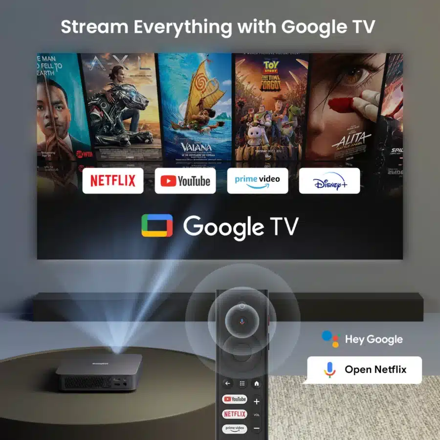 Dangbei Atom Projecteur laser Google TV™ Révolution technologique