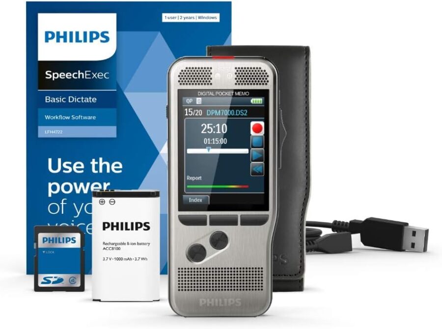 Philips PocketMemo DPM7000 Enregistreur vocal professionnel