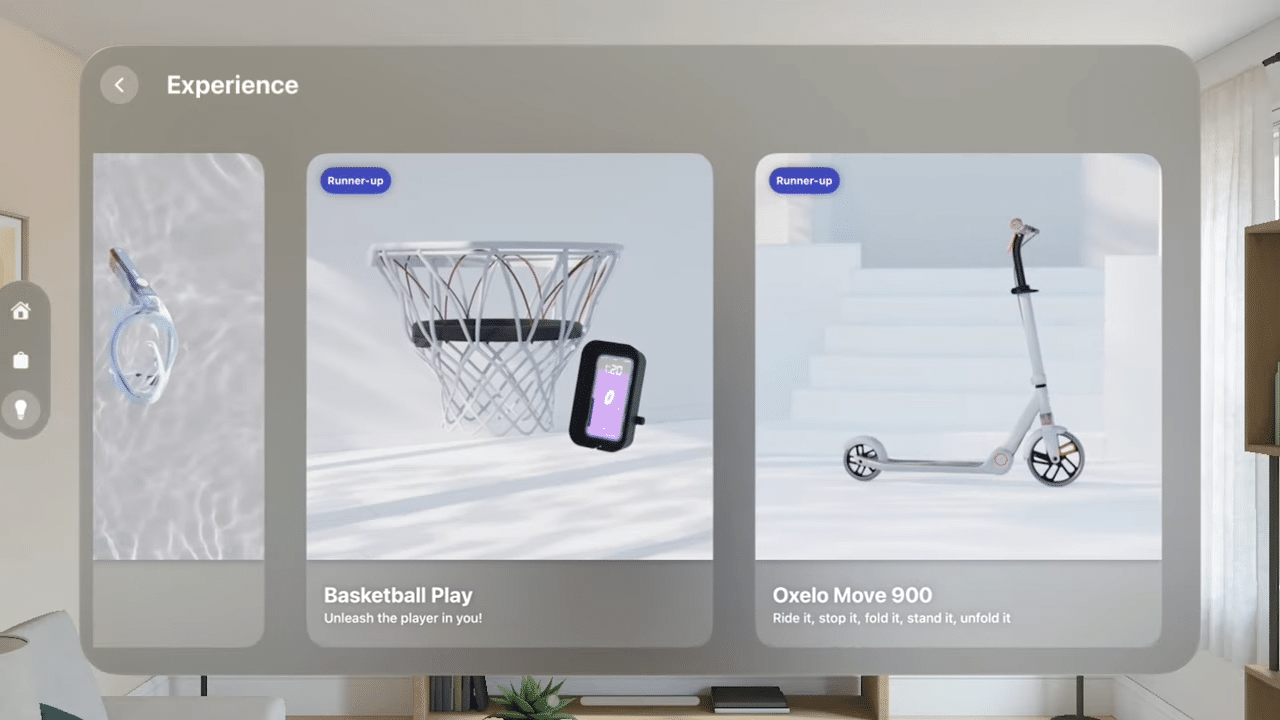 Decathlon sur Vision Pro