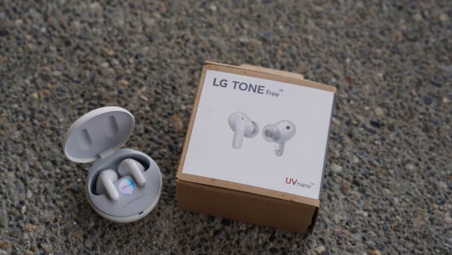 le packaging de LG Tone Free DT90Q