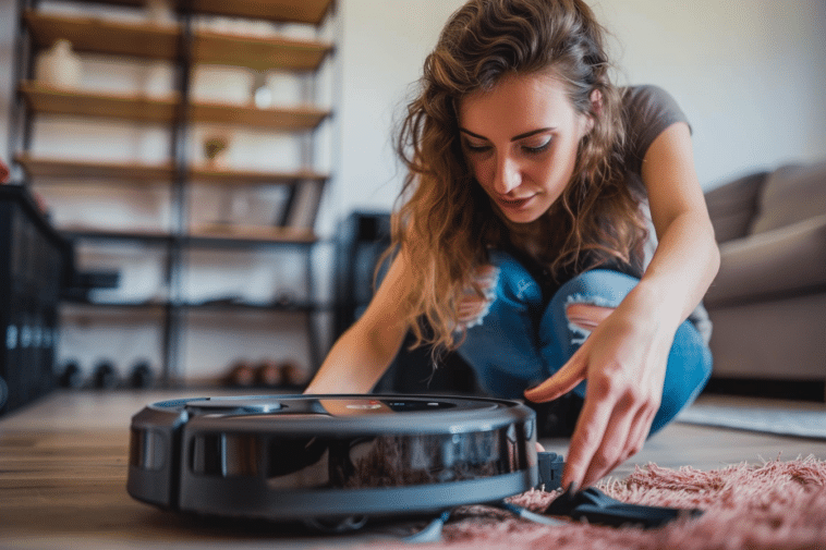 Nous vous expliquons en détails comment démonter la roue d'un robot aspirateur Trisa Robo Clean ?