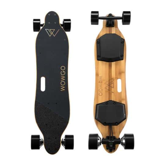 Skateboard Électrique Rechargeable 65 Cm - 20 Km/h Max, 3 Vitesses, 7 Couches Érable, Pour Ados Et Déplacements