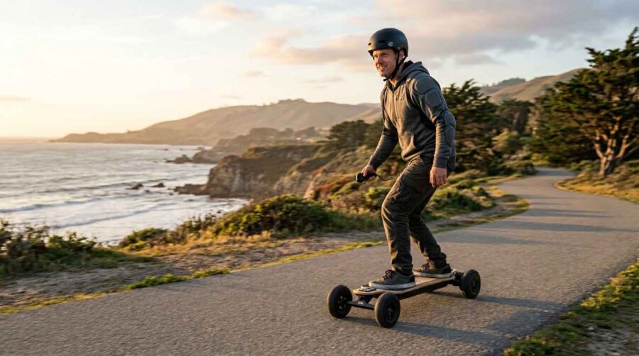 skateboard-électrique-un-confort-basé-sur-le-chassis-et-le-poids-maximal