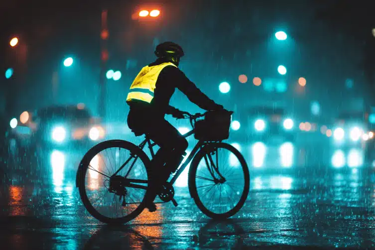 Cette veste de vélo vous rend visible à 300 mètres – Découvrez comment !