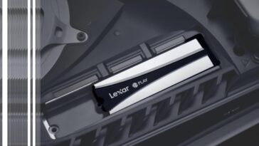 Photo du SSD Lexar Play 2280 sur le Playstation 5