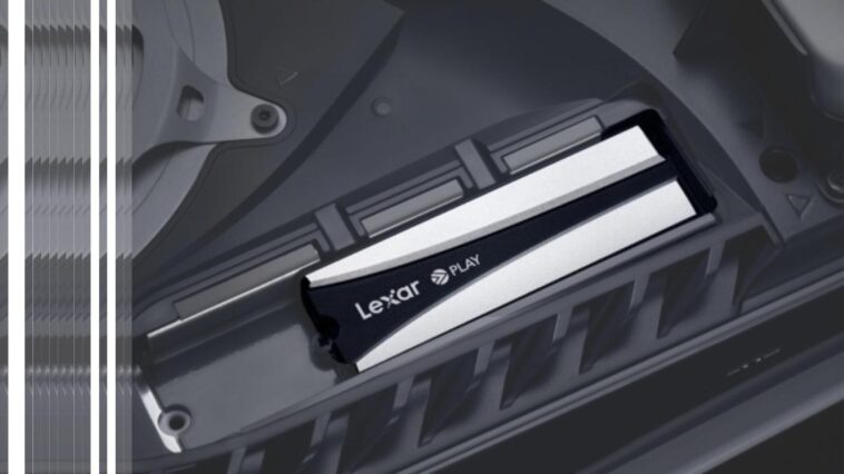 Photo du SSD Lexar Play 2280 sur le Playstation 5