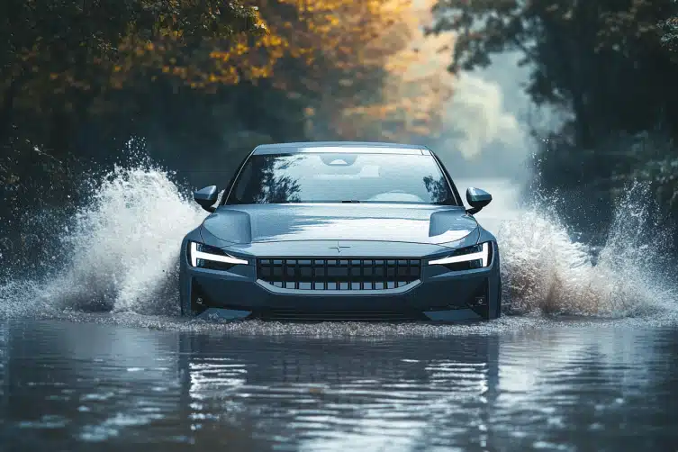 Cette voiture électrique défie les inondations et continue de rouler sans souci