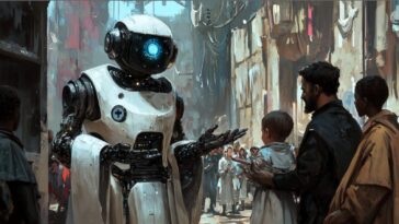 robot ia envoyé par l'église pour protéger des enfants