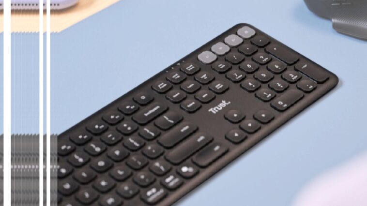 Mise en avant du clavier sans fil Trust Vaiya