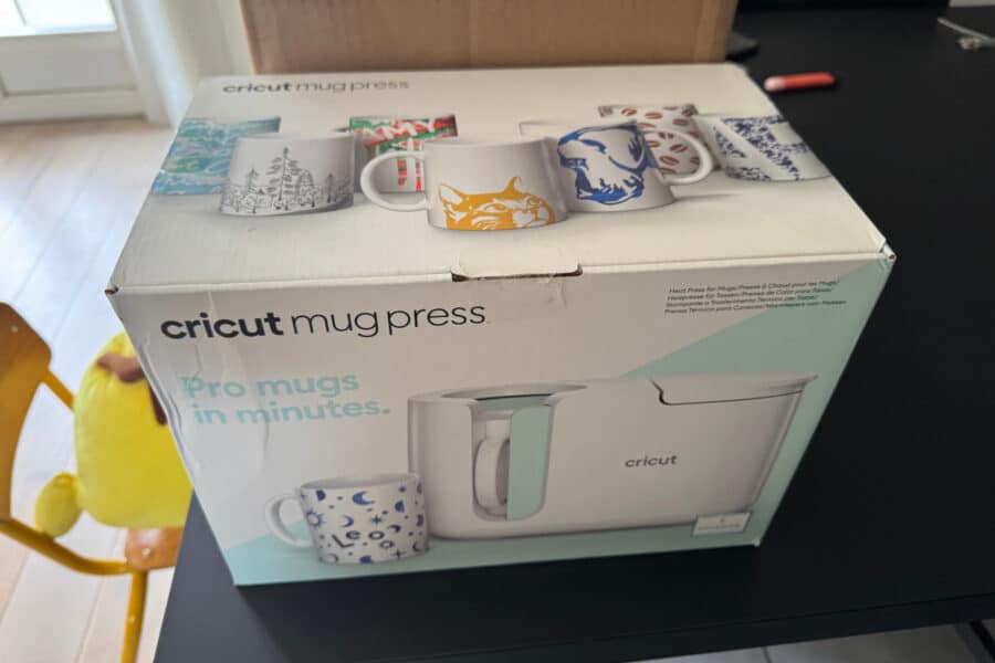Ma Cricut Mug Press, arrivée chez moi