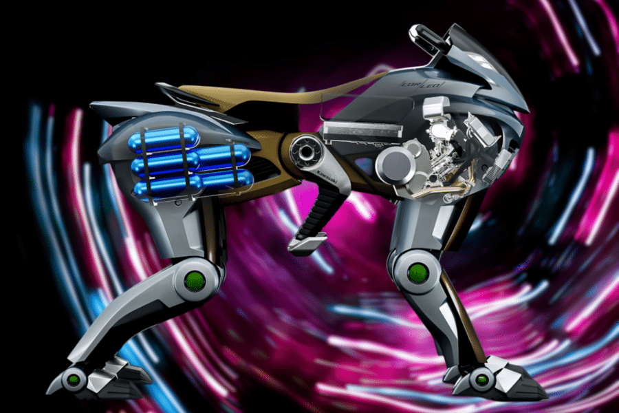 Kawasaki ose le pas en sortant le Corleo, un véhicule quadrupède !