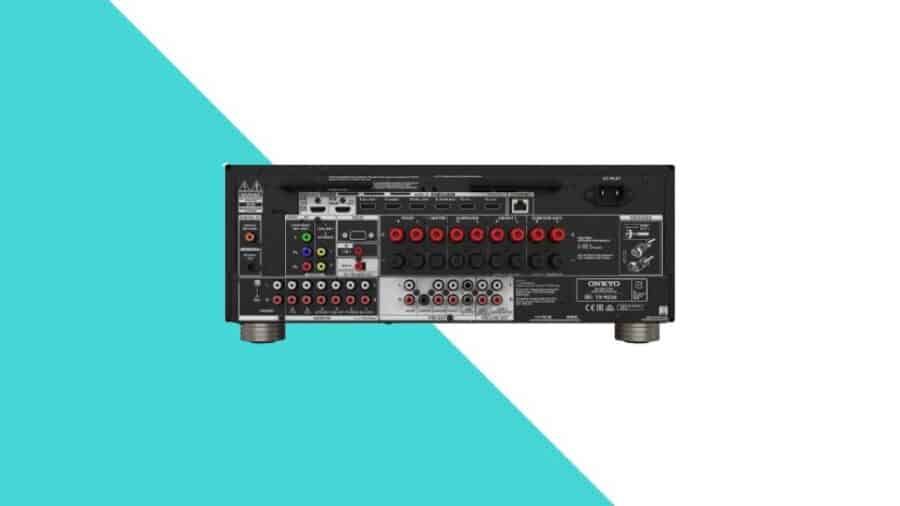 L'arrière de l'ampli Onkyo TX-RZ30
