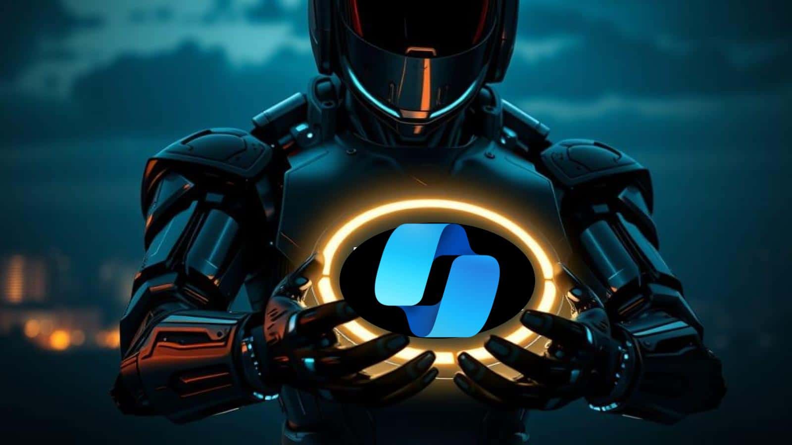 Microsoft Security Copilot tenu par un robot