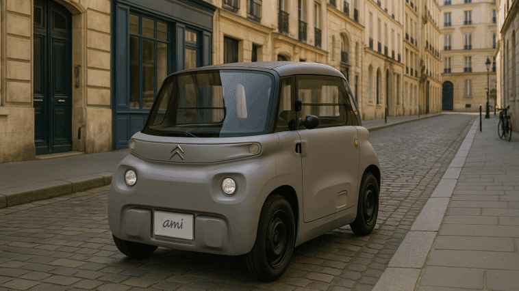 La Citroën Ami en pleine rue de Paris