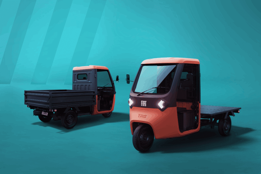 Fiat dévoile son adorable camion de livraison électrique à trois roues