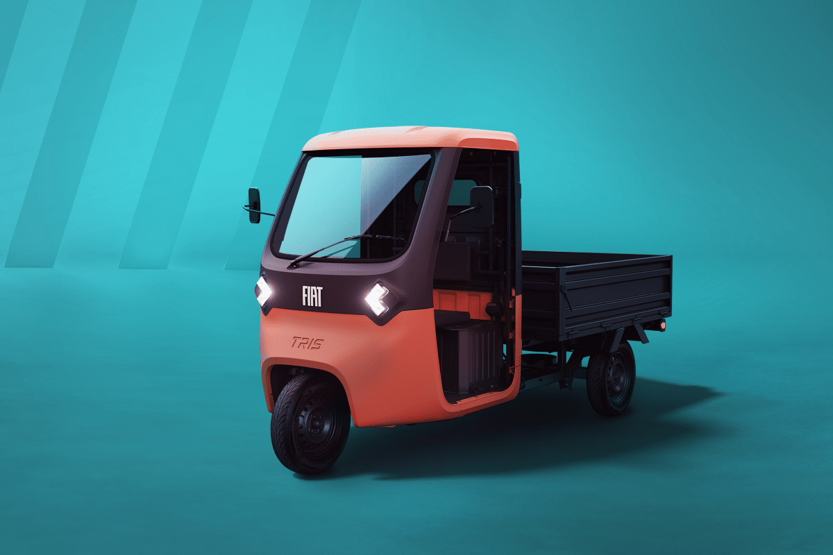 Fiat dévoile son adorable camion de livraison électrique à trois roues