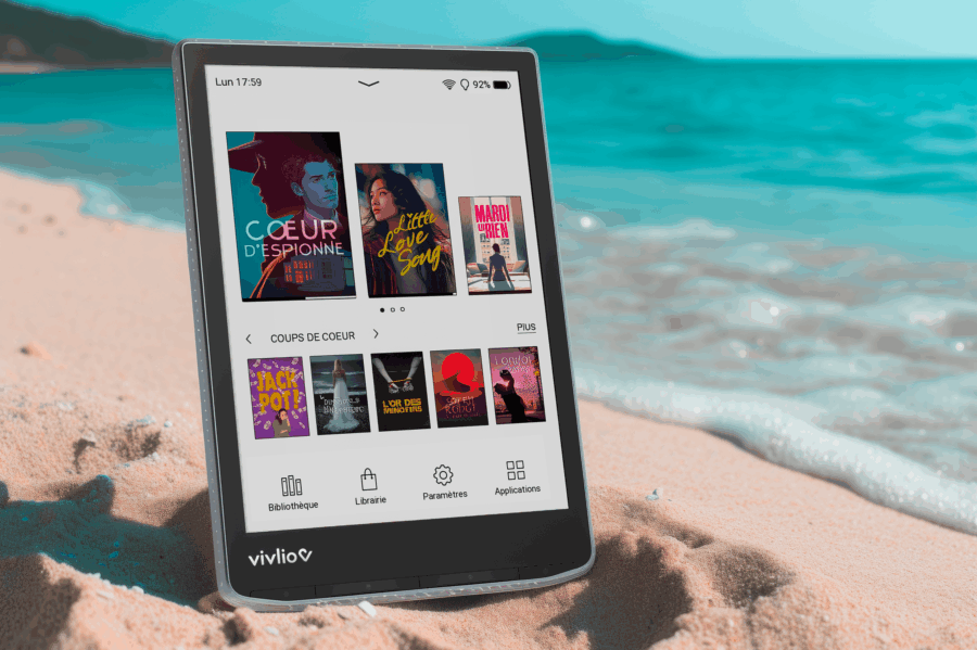 Liseuse numérique Vivlio, un accessoire indispensable pour l'été