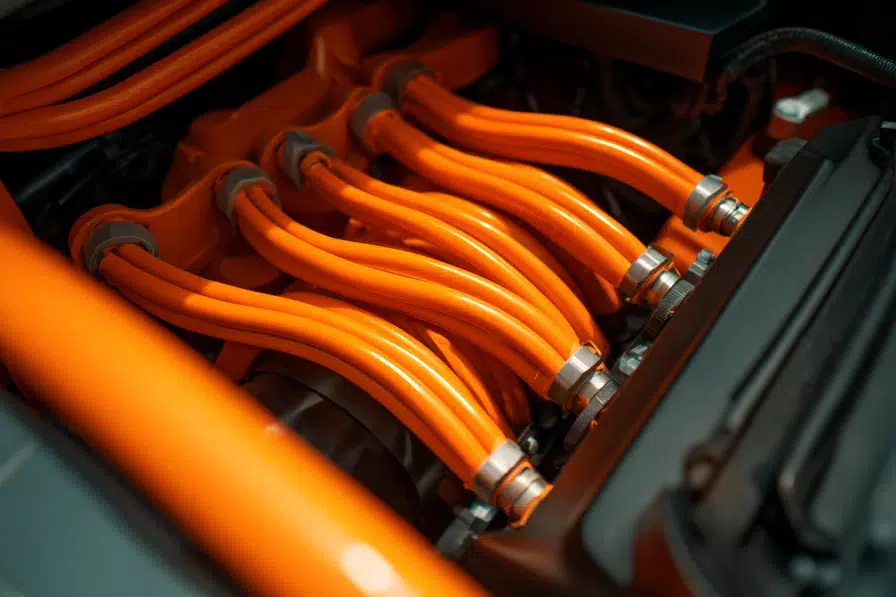 Pourquoi la plupart des VE ont de gros câbles orange sous le capot ? La raison va vous électriser !