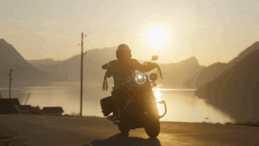 Ce motard scientifique utilise un carburant spécial pour sa Harley Davidson