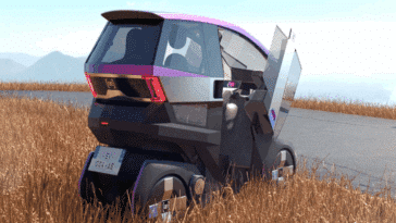 Découvrez cette innovation française : la microcar électrique qui se penche comme une moto !
