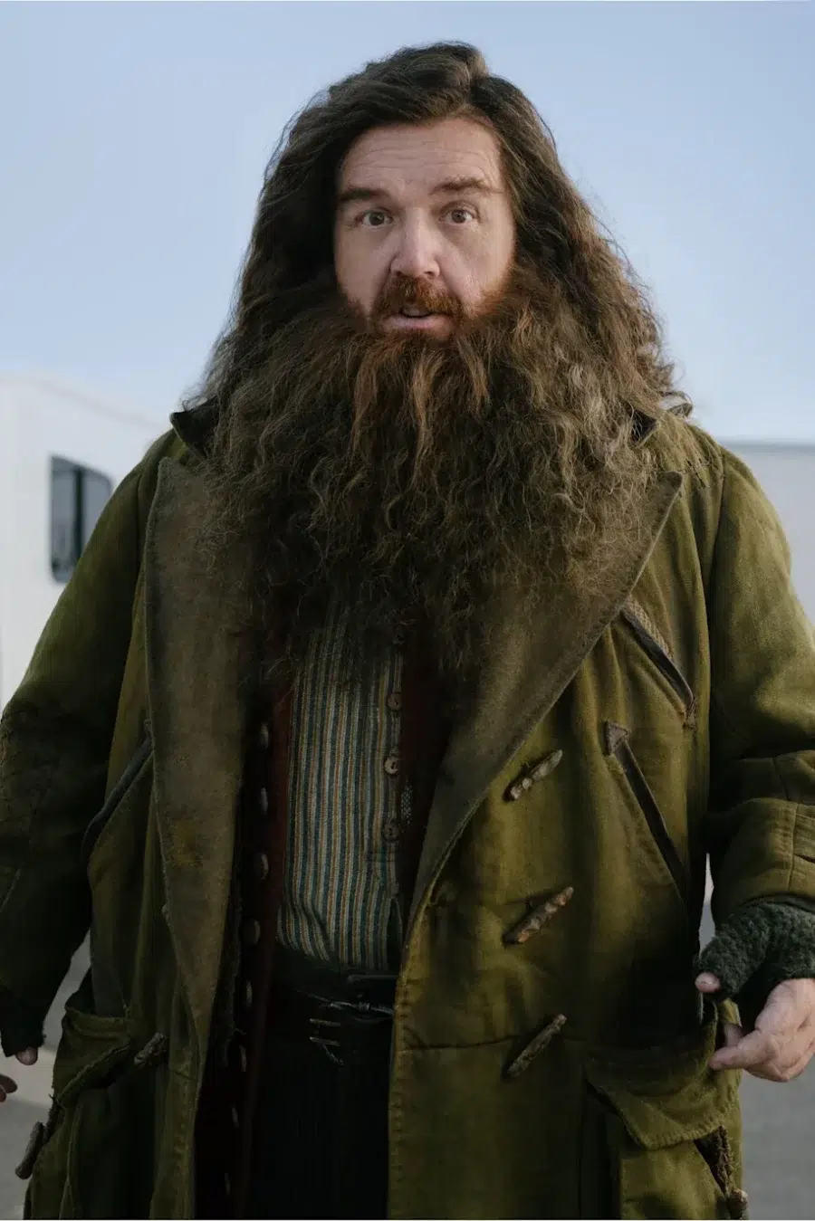 Première image officielle de Nick Frost dans le rôle de Rubeus Hagrid.