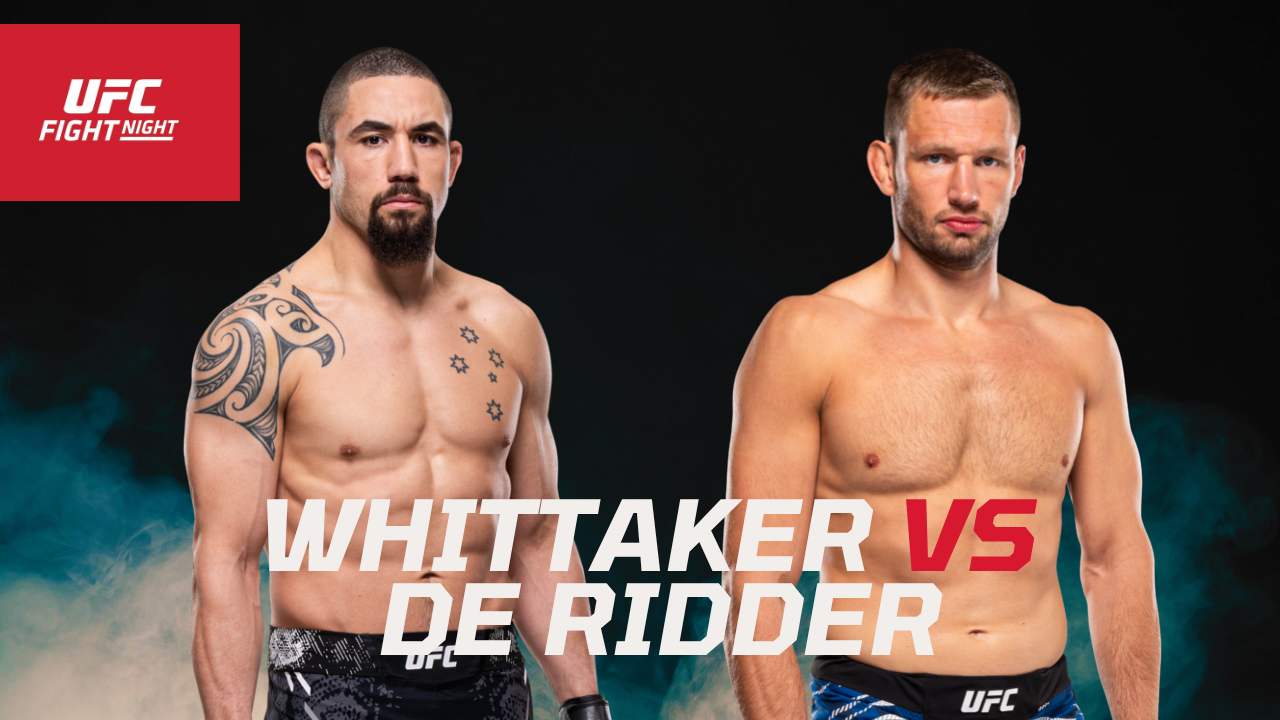 ufc on abc whittaker vs de ridder