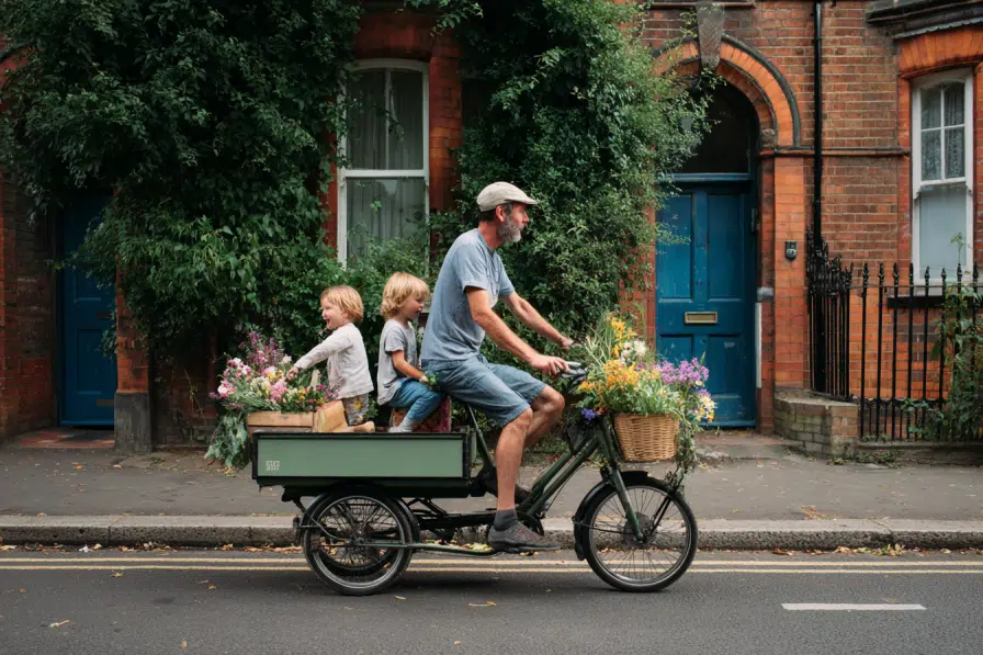 Le vélo cargo, le must-have pour les familles en vacances ?
