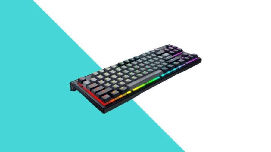 Vue rapprochée du clavier mécanique gaming Cherry XTRFY MX 8.3 TKL