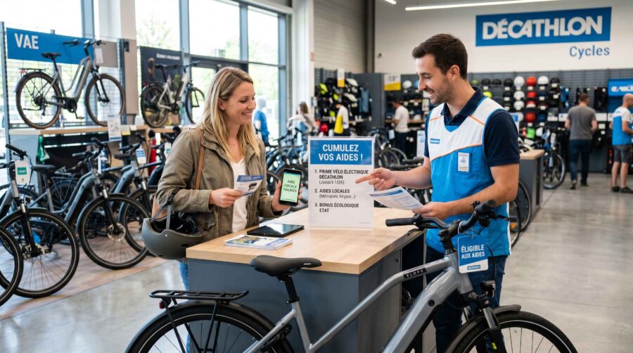 Comment cumuler les aides locales avec la prime vélo électrique Decathlon