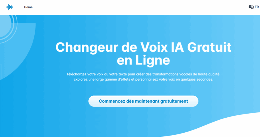 IA qui transforme la voix - Voicechanger.im