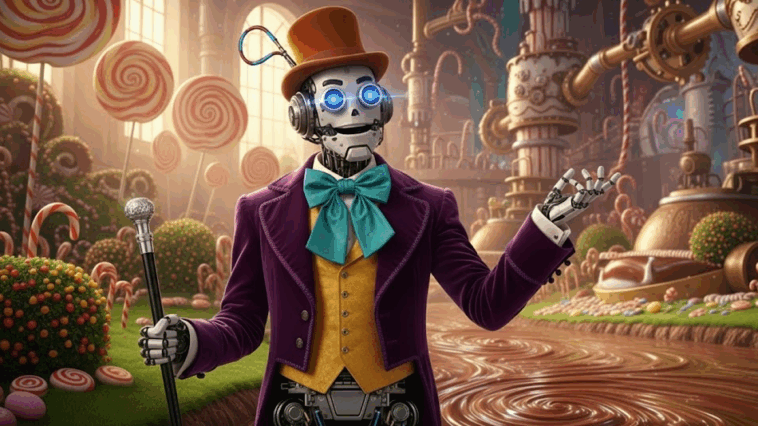 bobons IA - Willy Wonka robot