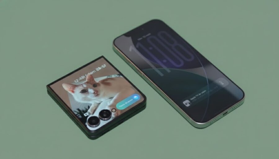 Test Samsung Galaxy Z Flip 7 - versus iPhone