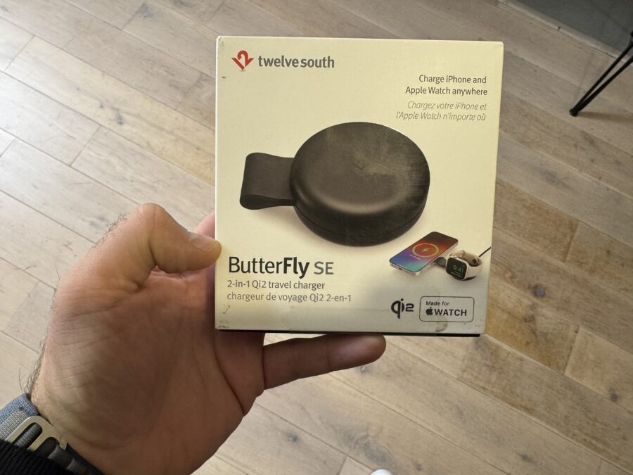 Le Twelve South Butterfly SE dans sa boîte