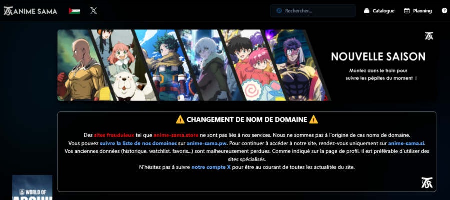 anime sama avertissement