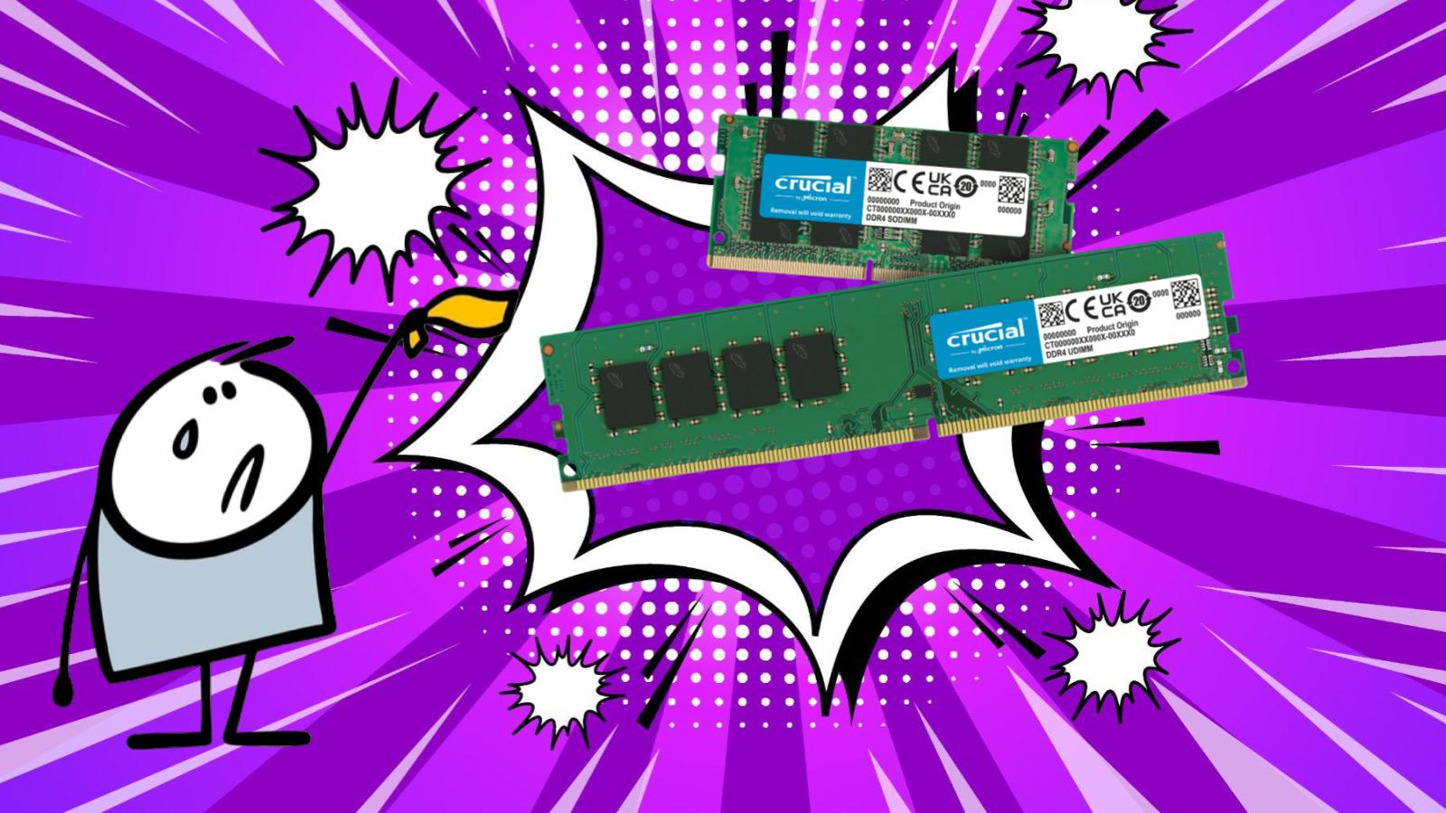 barrettes RAM Crucial