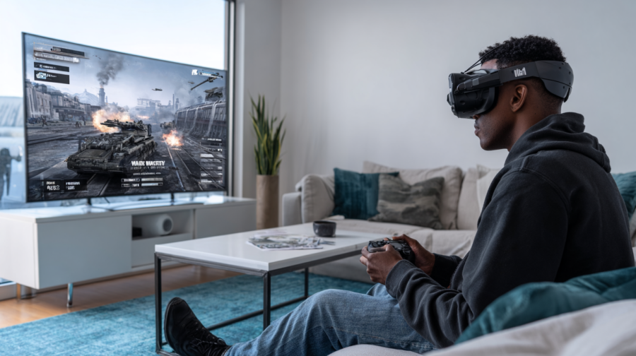 Appréciez le casque VR Orzly dans son état pur.