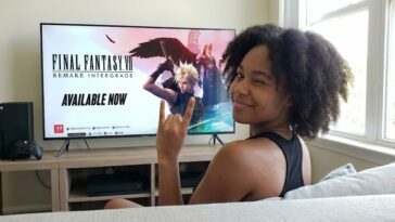 Final Fantasy 7 remake intergrade affiche