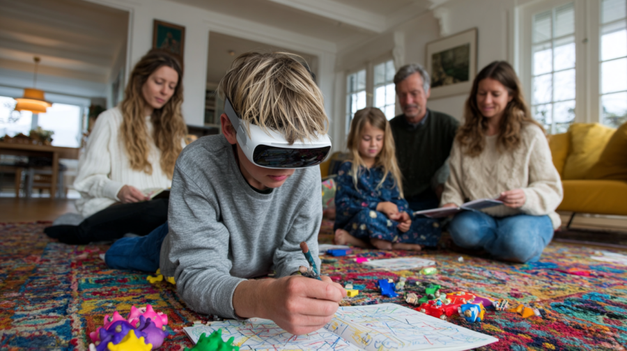 Faites plaisir à votre enfant avec le HeroMask Casque VR + Jeux Maths.