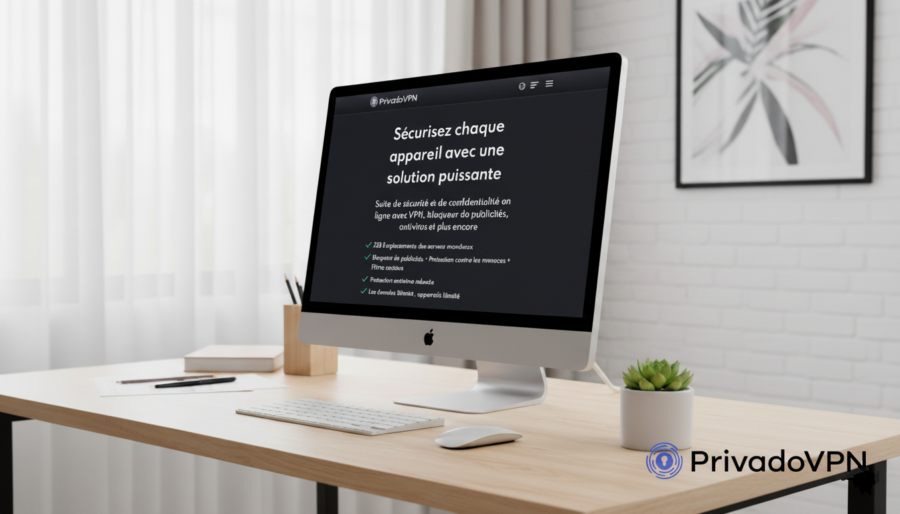 Interface PrivadoVPN - meilleurs VPN gratuits