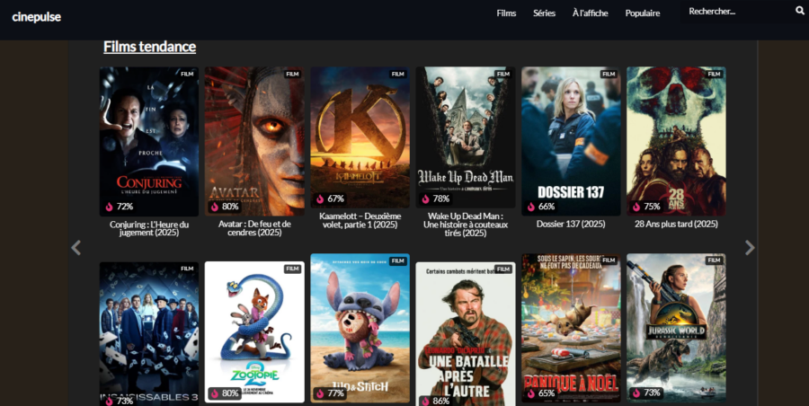 cinepulse - les films tendances
