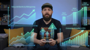 investissement rétrogaming - gamer et graphique