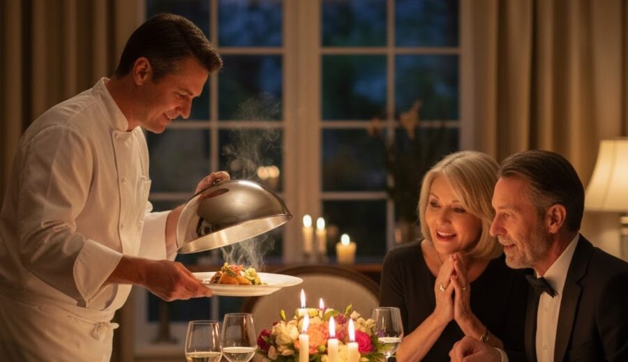 IA et Saint-Valentin - dîner privé