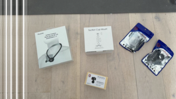 Test des accessoires Kewig R-22A, Telesin Action Camera Neck Mount et Telesin Suction Cup Mount