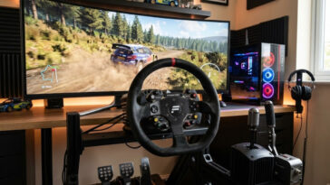 Amélioration du setup gaming avec un volant rallye