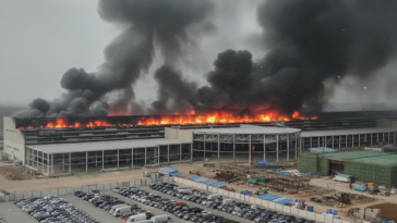Feu maîtrisé à l'usine BYD de Shenzhen : pas de victimes mais un parking détruit ?