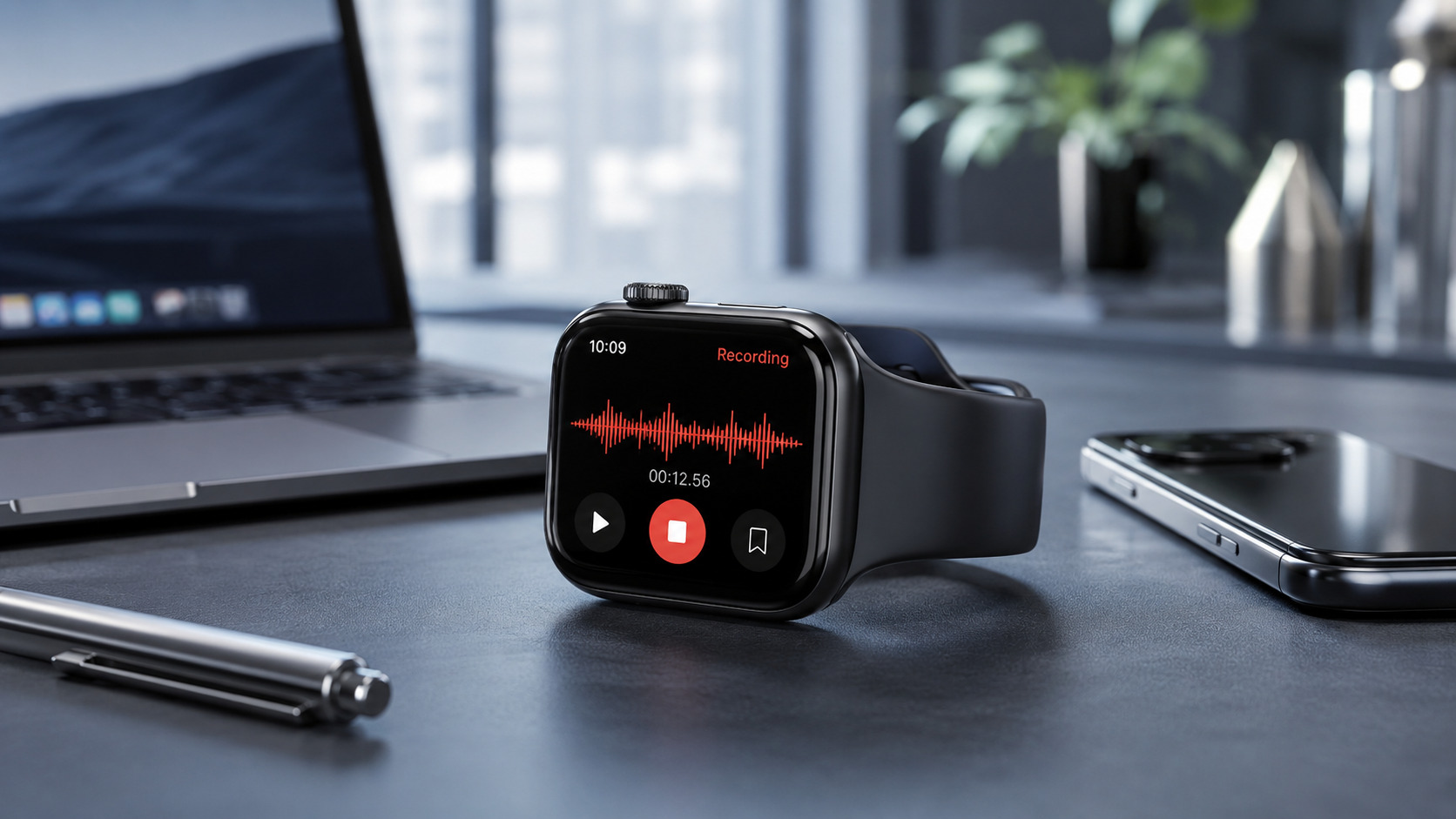 Apple Watch : Bluedot lance sa transcription en direct